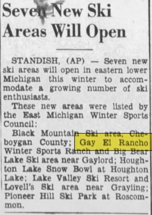 Sojourn Lakeside Resort (Gay El Rancho Ranch, El Rancho Stevens Ranch) - Oct 1956 Ski Area Opens (newer photo)
